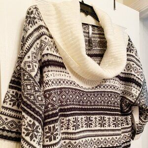 New Kensie Fair Isle Turtleneck Sweater